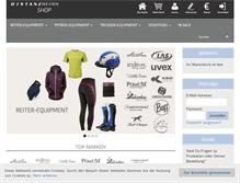 Tablet Screenshot of distanzreitshop.com